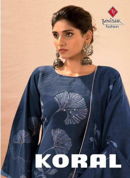 Koral By Tanishk Muslin Printed Heavy Designer Salwar Suits Wholesale Shop In Surat  Catalog